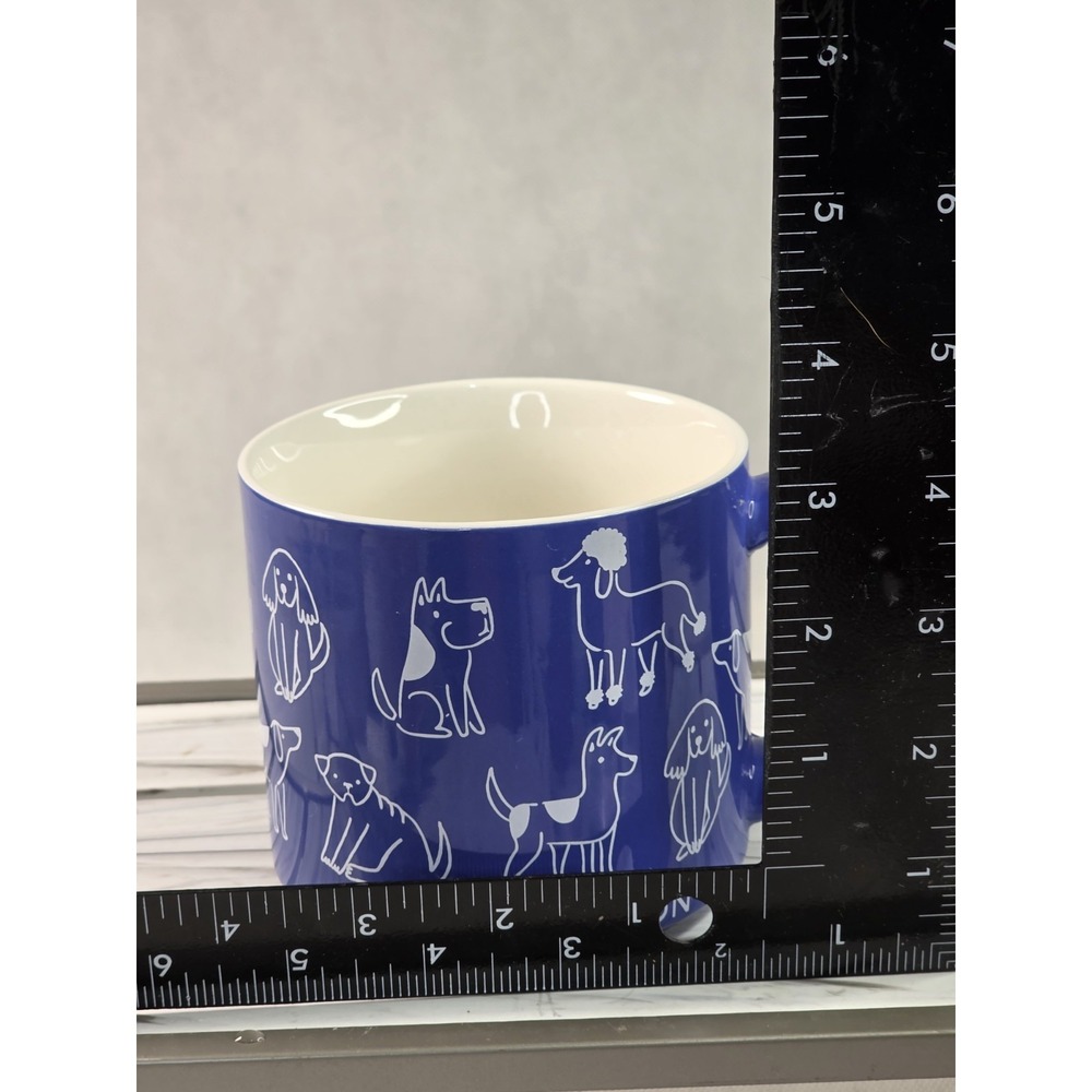 Parker Lane Dog Person, Blue White Inside Dogs Breeds Tea Coffee Mug 16 oz (274) - Picture 4 of 5